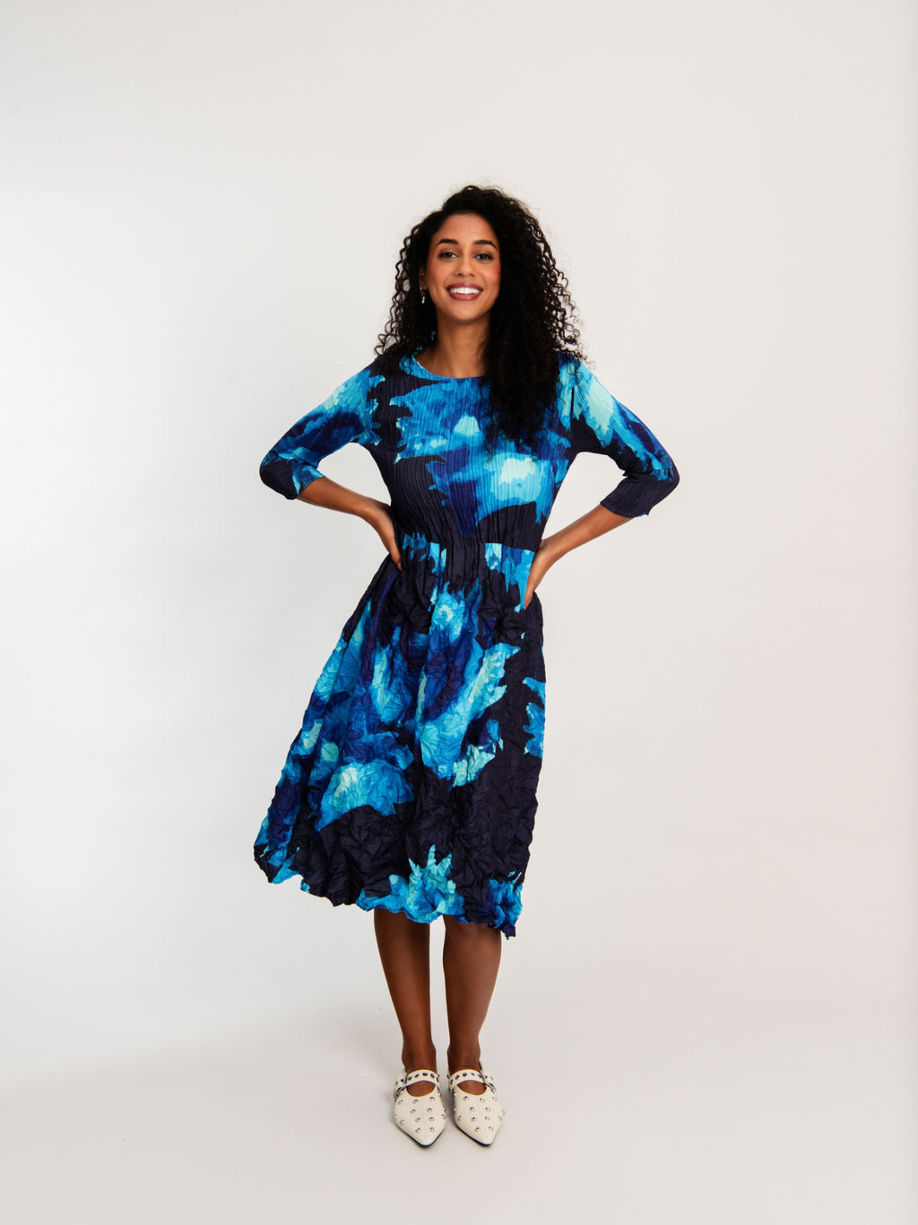 3/4 Sleeve Smash Pocket Dress - Prints | AW26