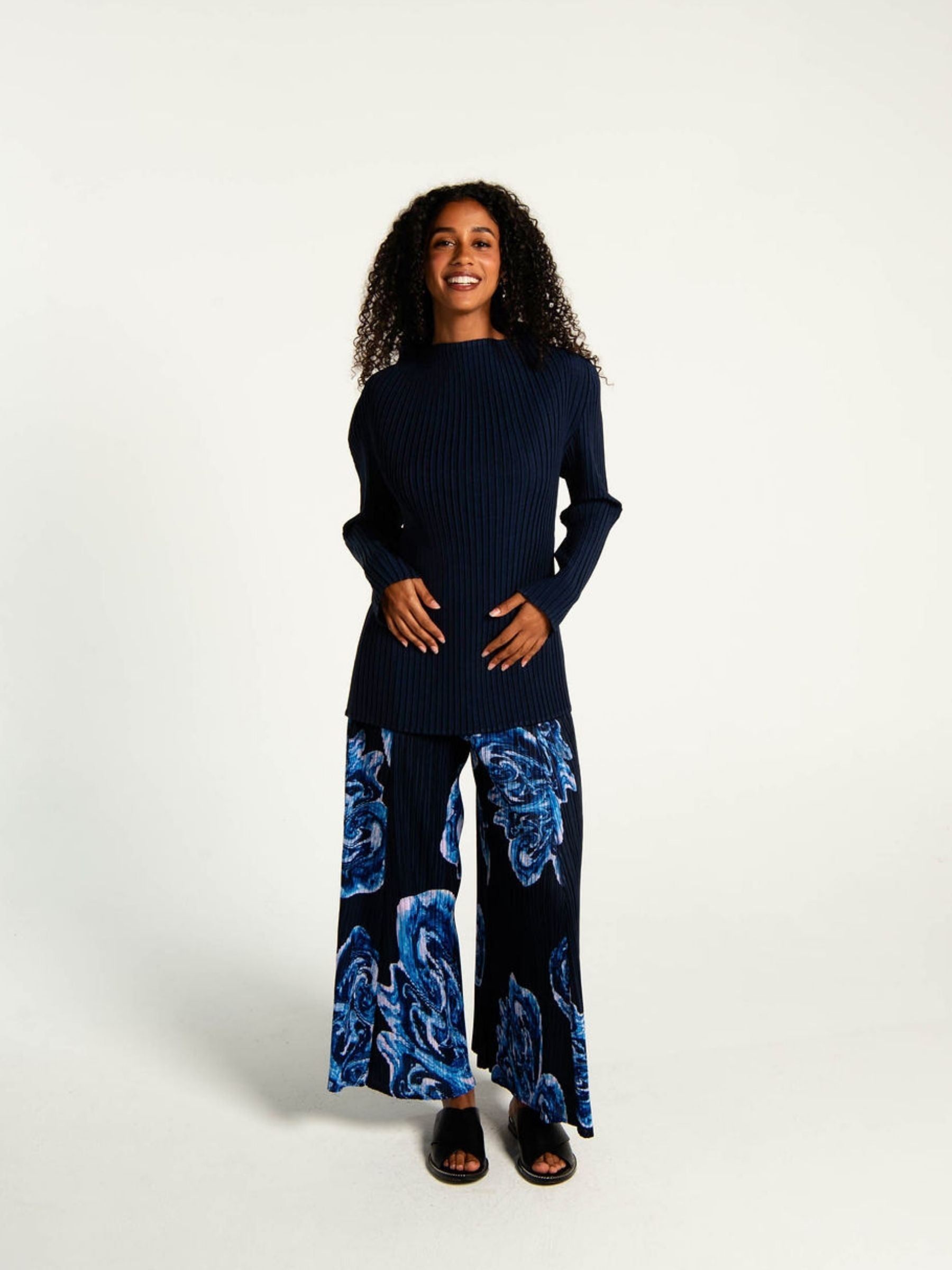 Simply Pleat Swing Pant - Prints