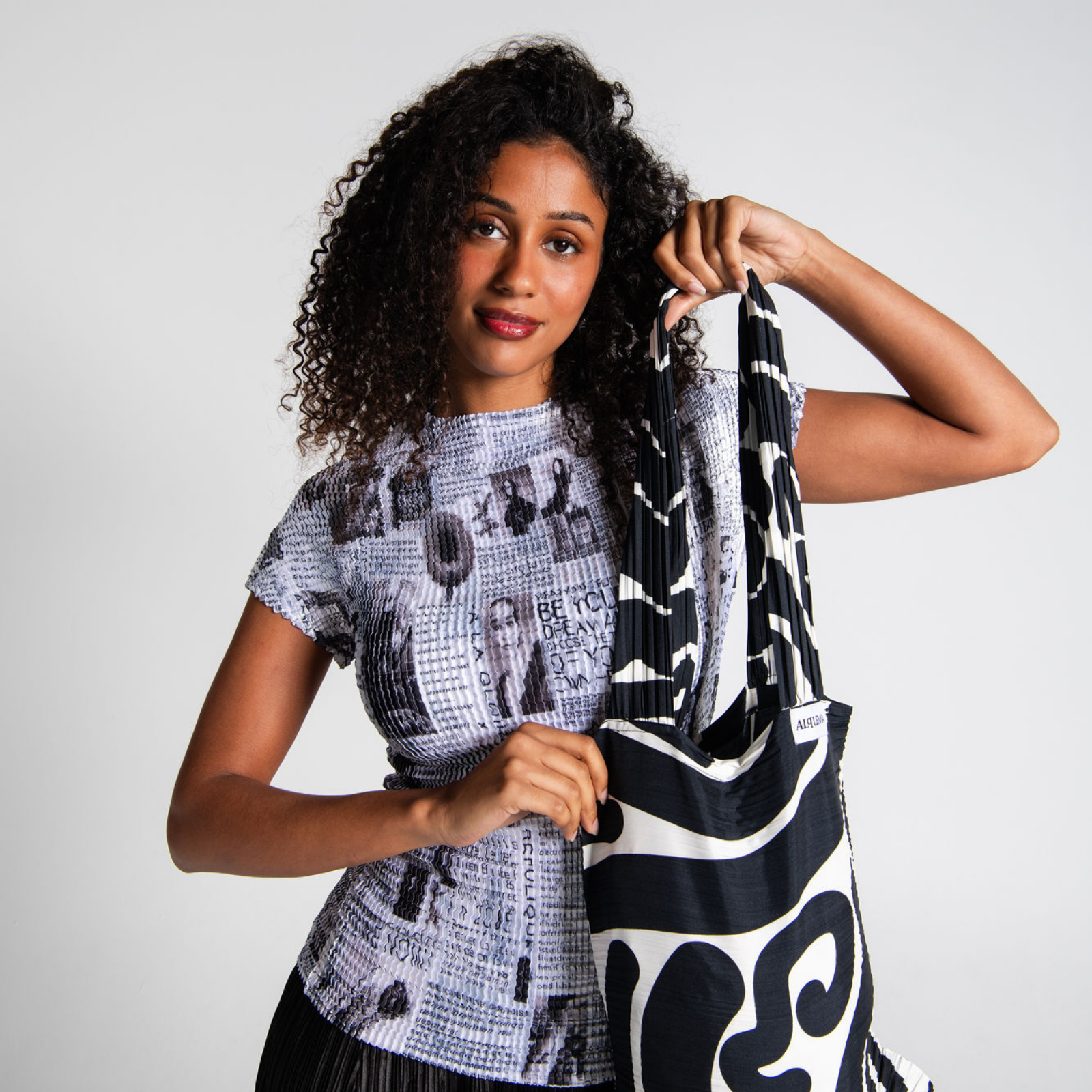 Pleated Tote Bag