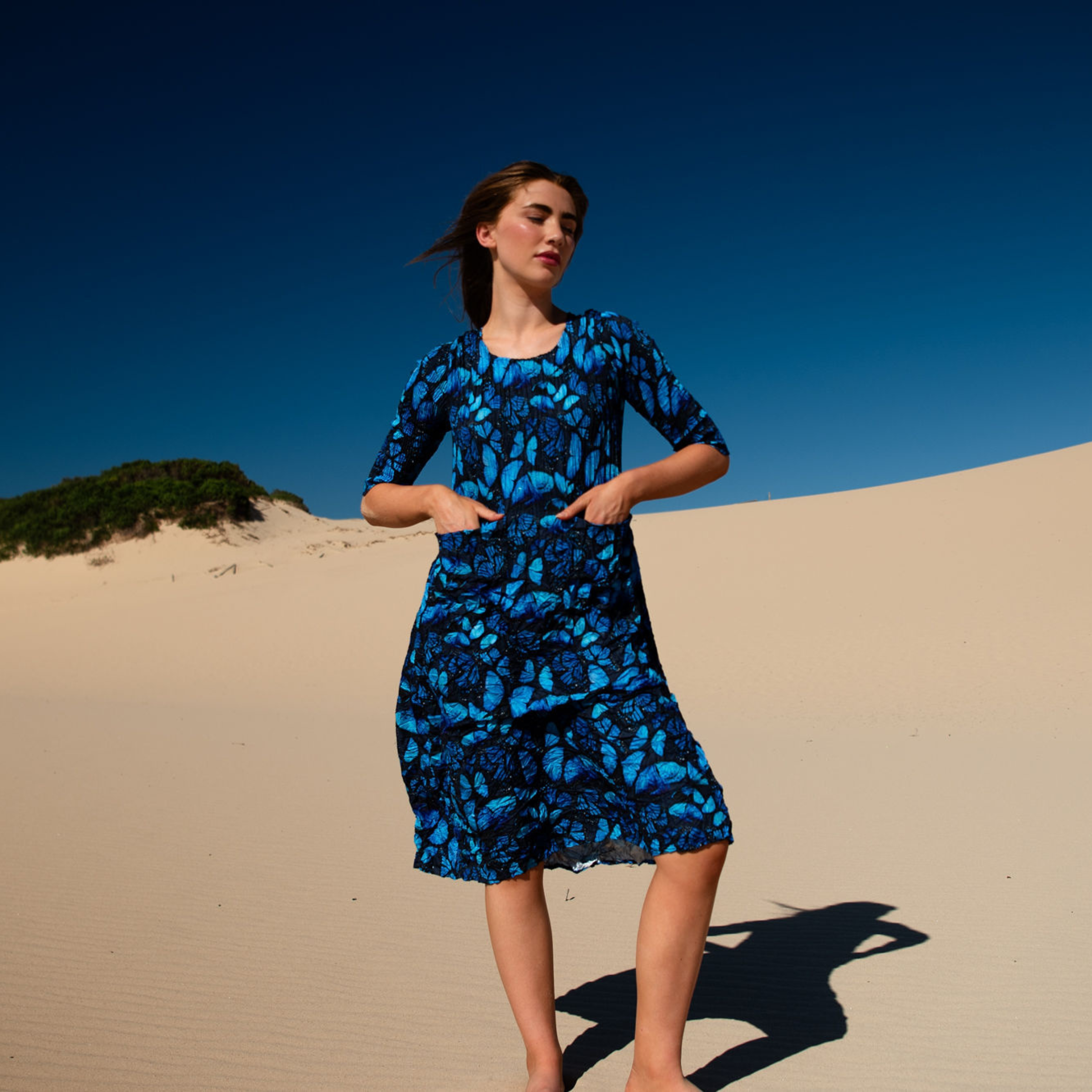 3/4 Sleeve Smash Pocket Dress - Prints | AW26