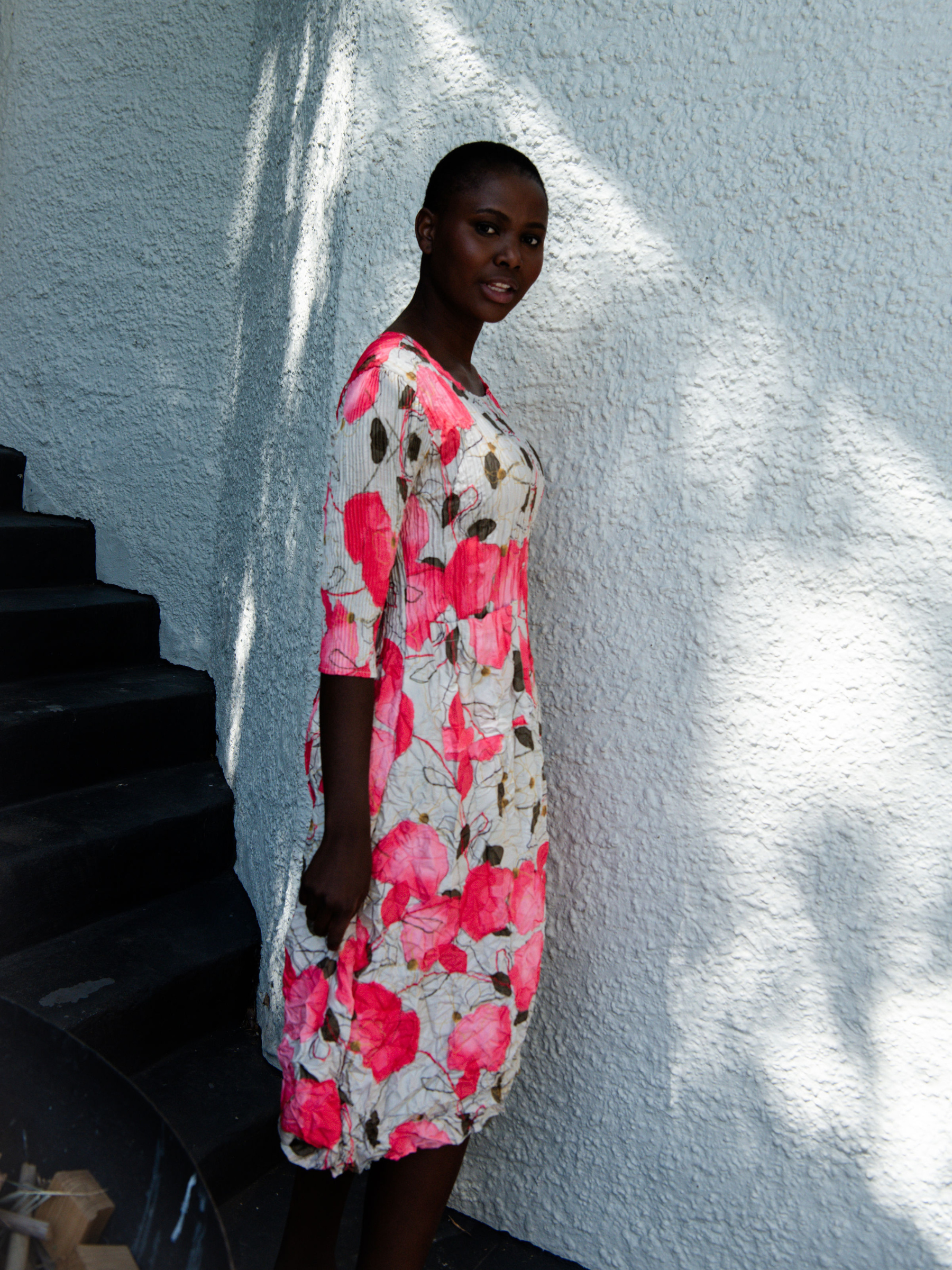 3/4 Sleeve Smash Pocket Dress - Prints