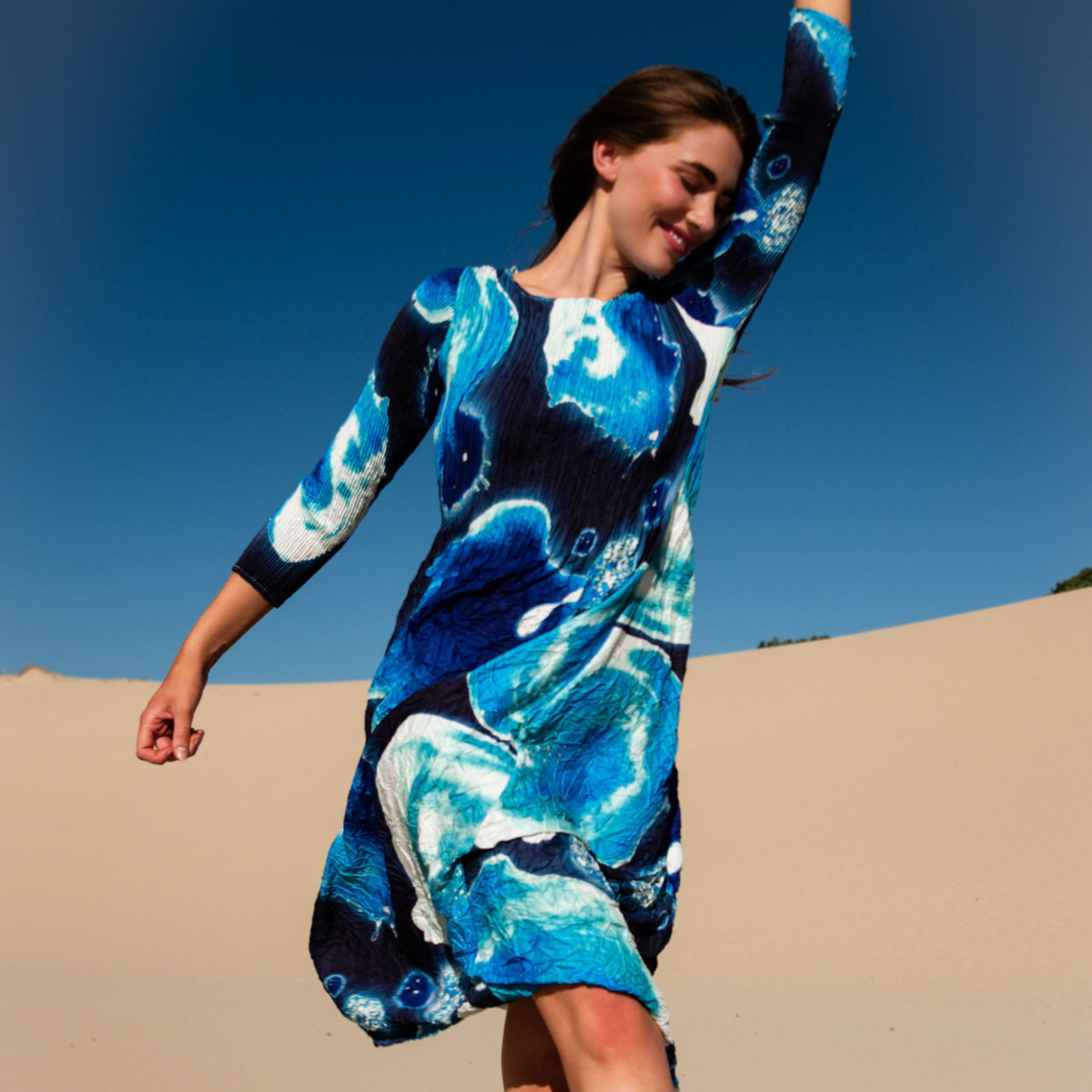 3/4 Sleeve Smash Pocket Dress - Prints | AW26