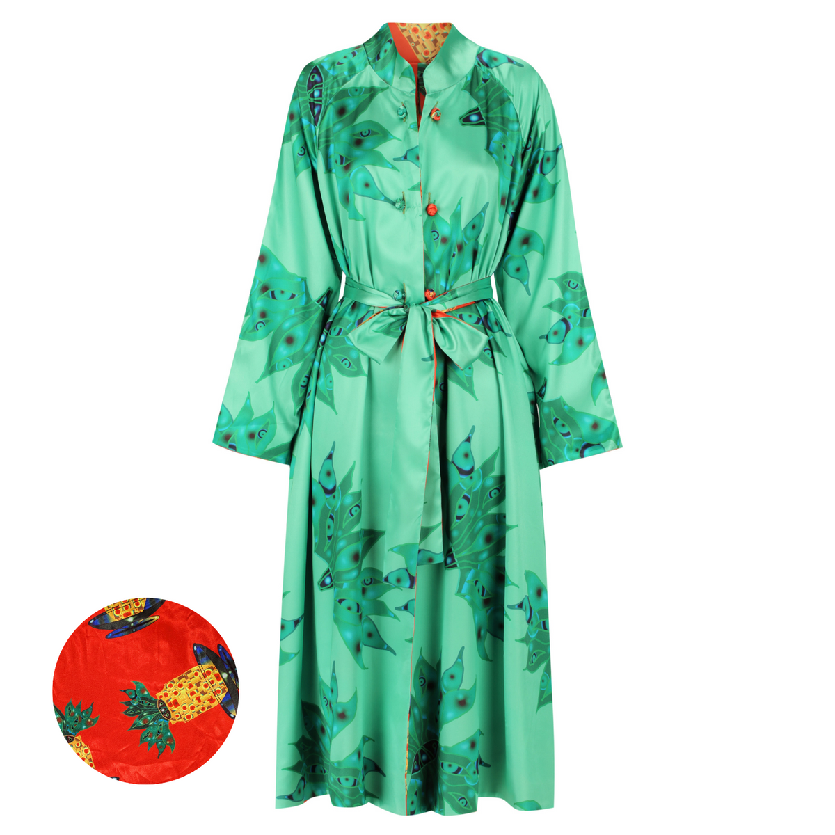 Reversible Satin Coat