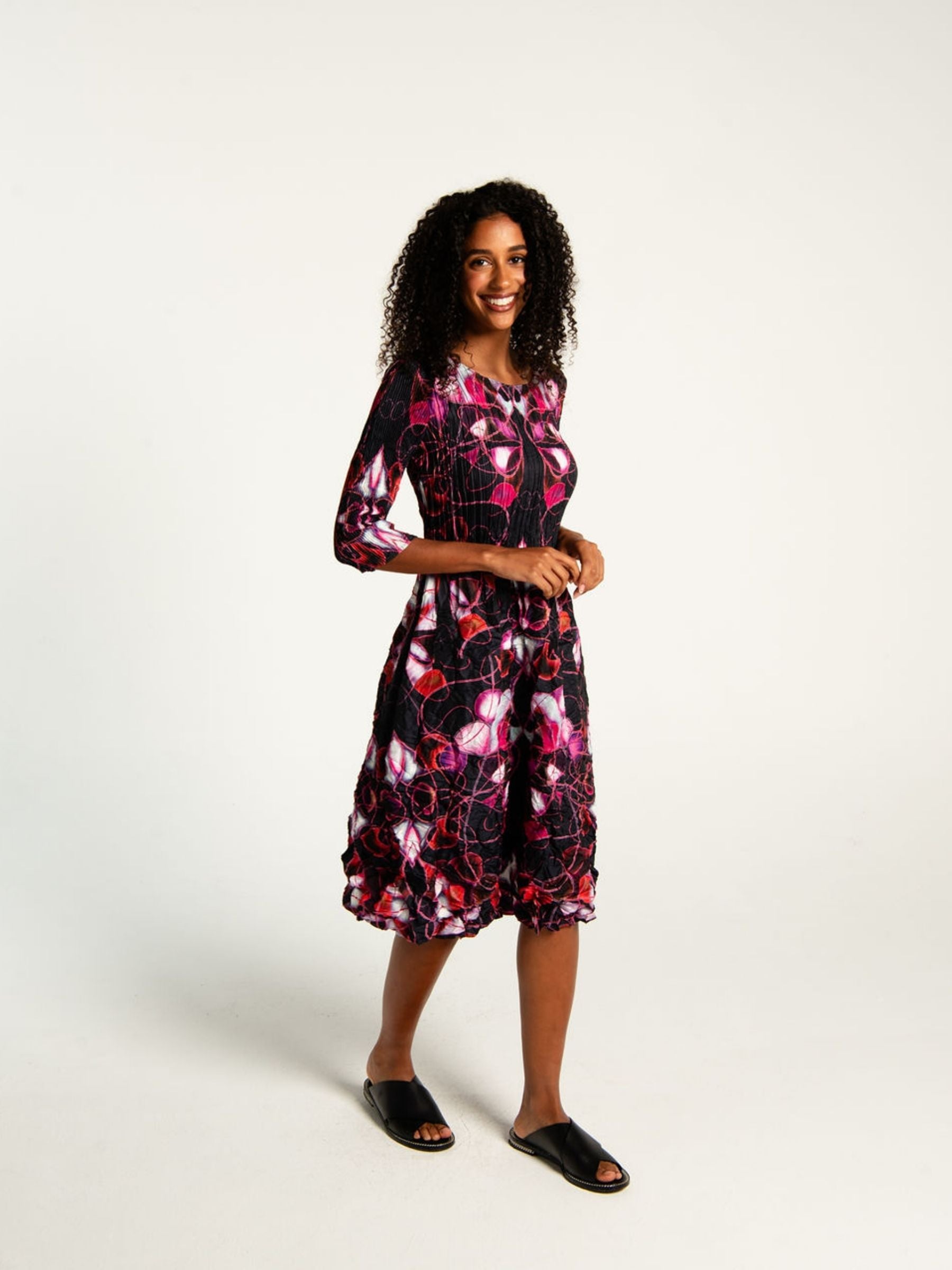 3/4 Sleeve Smash Pocket Dress - Prints | AW26