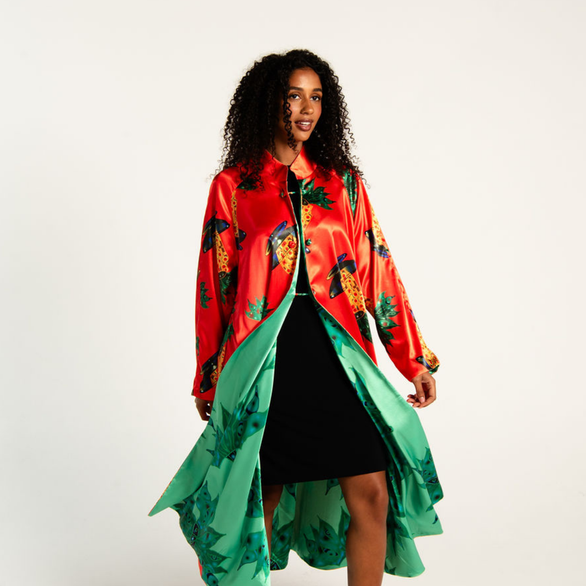 Reversible Satin Coat