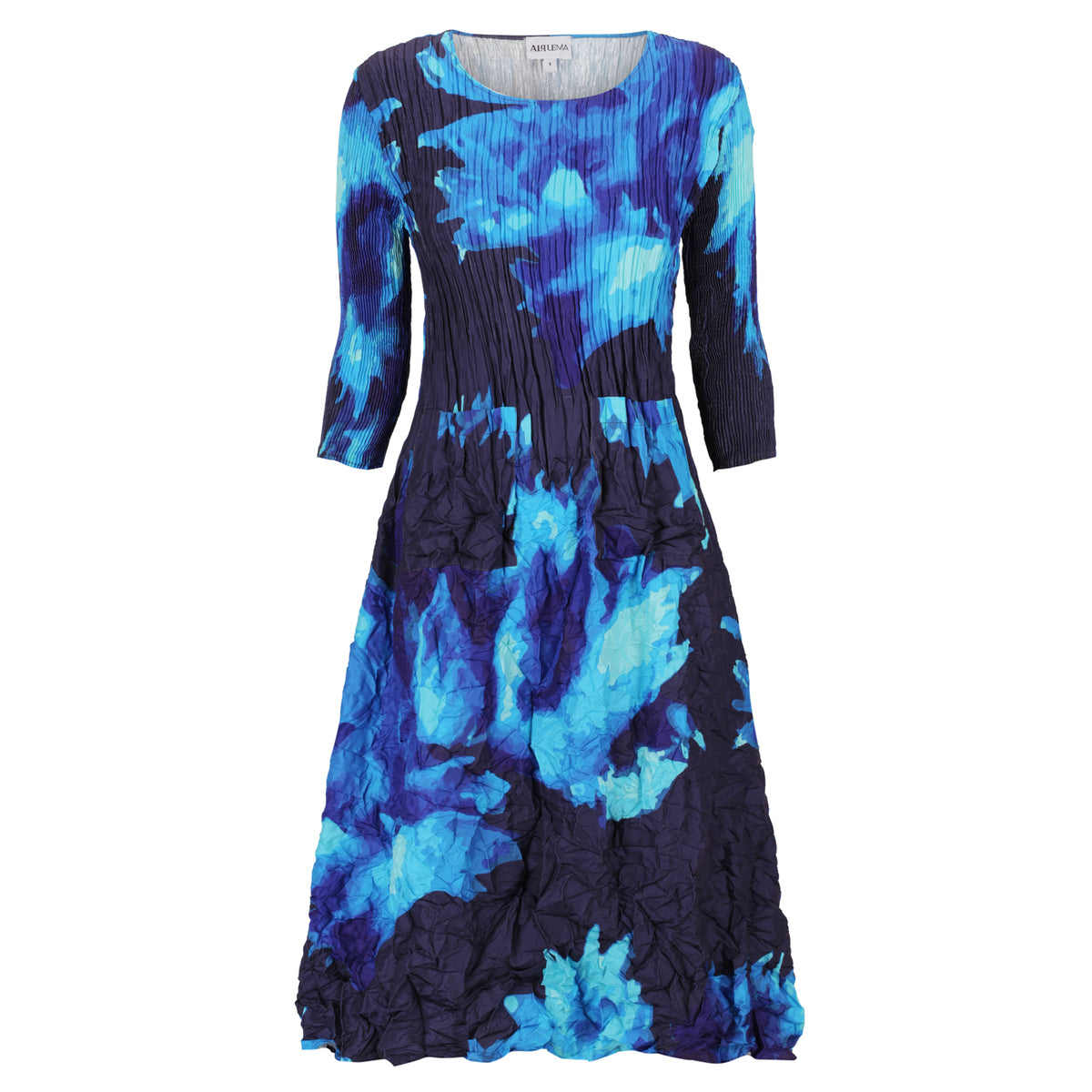 3/4 Sleeve Smash Pocket Dress - Prints
