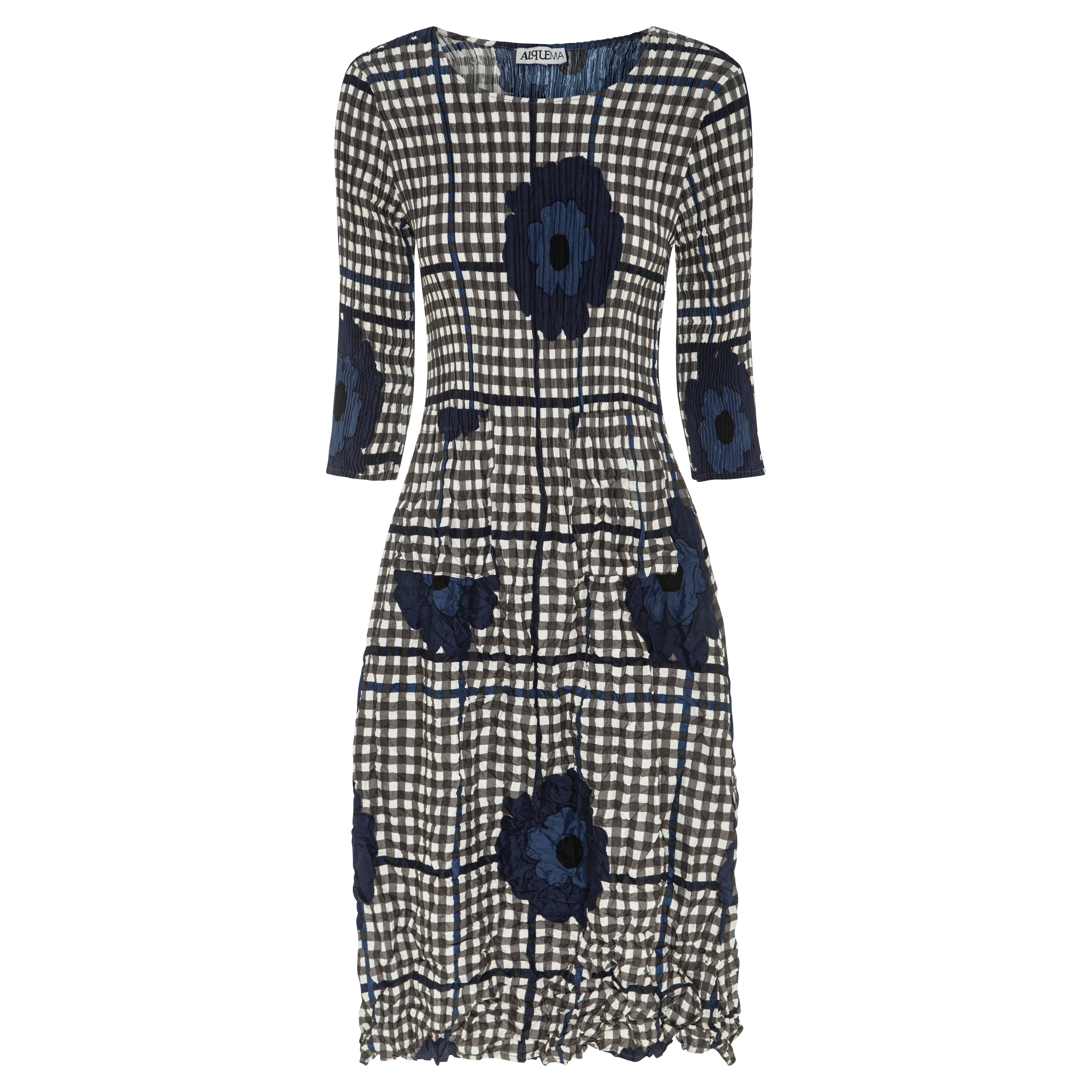 3/4 Sleeve Smash Pocket Dress - Prints
