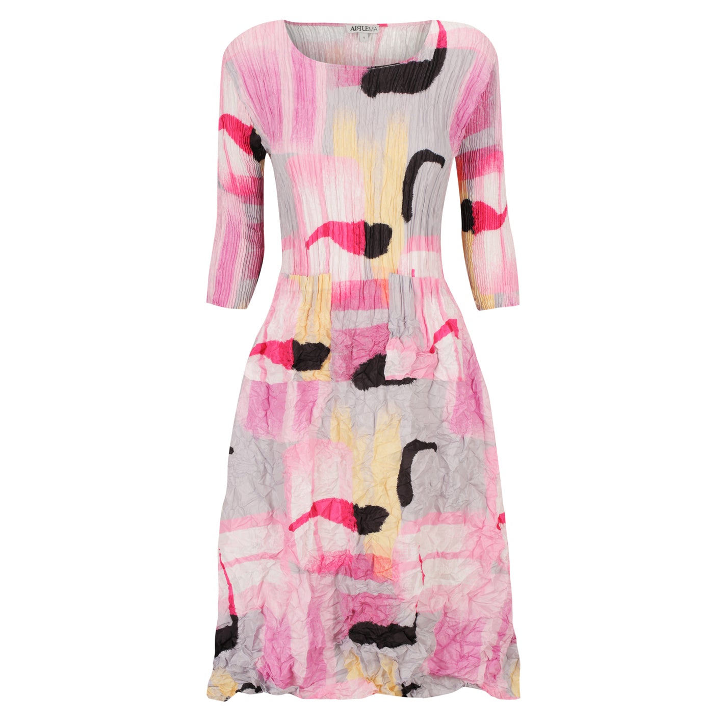3/4 Sleeve Smash Pocket Dress - Prints | AW24