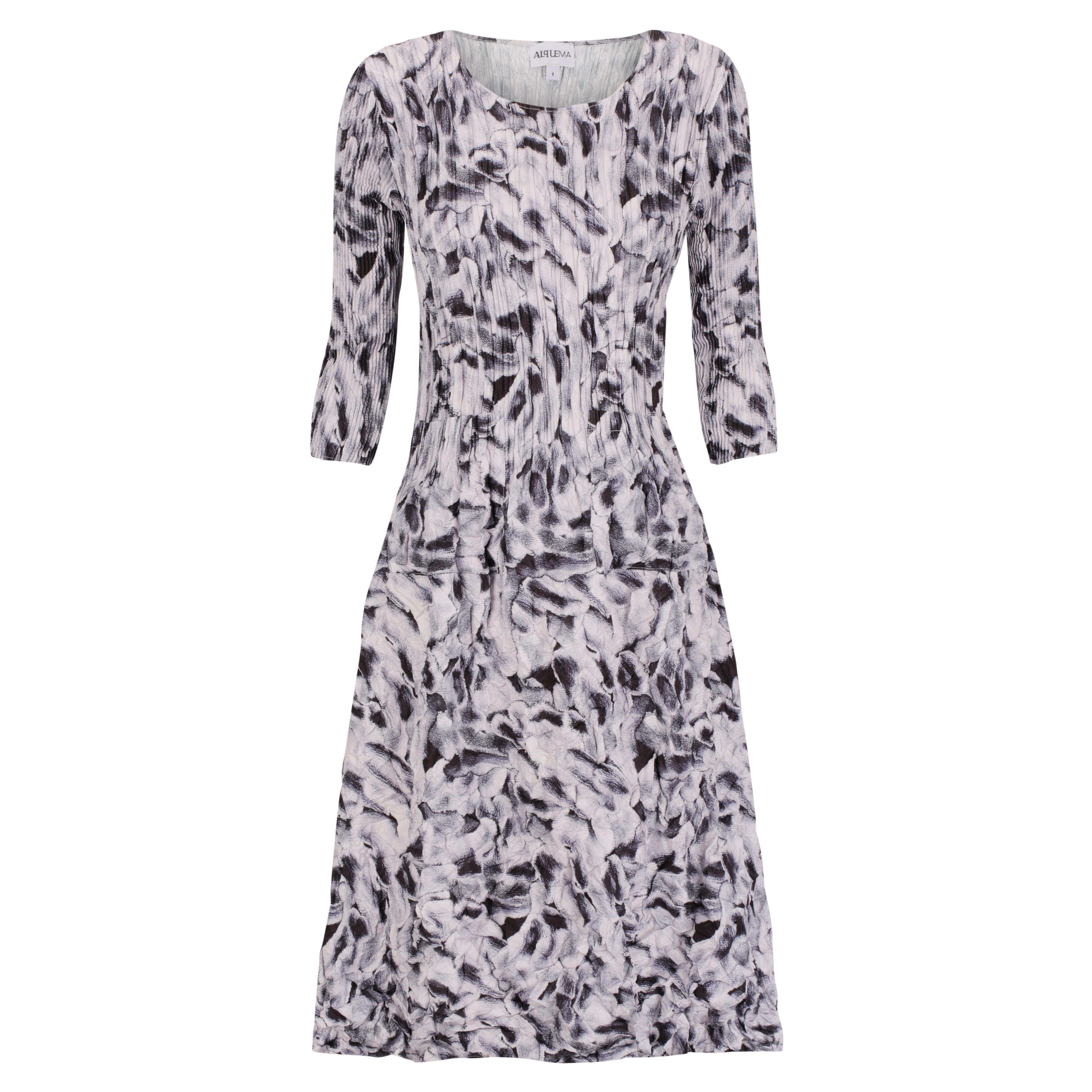 3/4 Sleeve Smash Pocket Dress - Prints