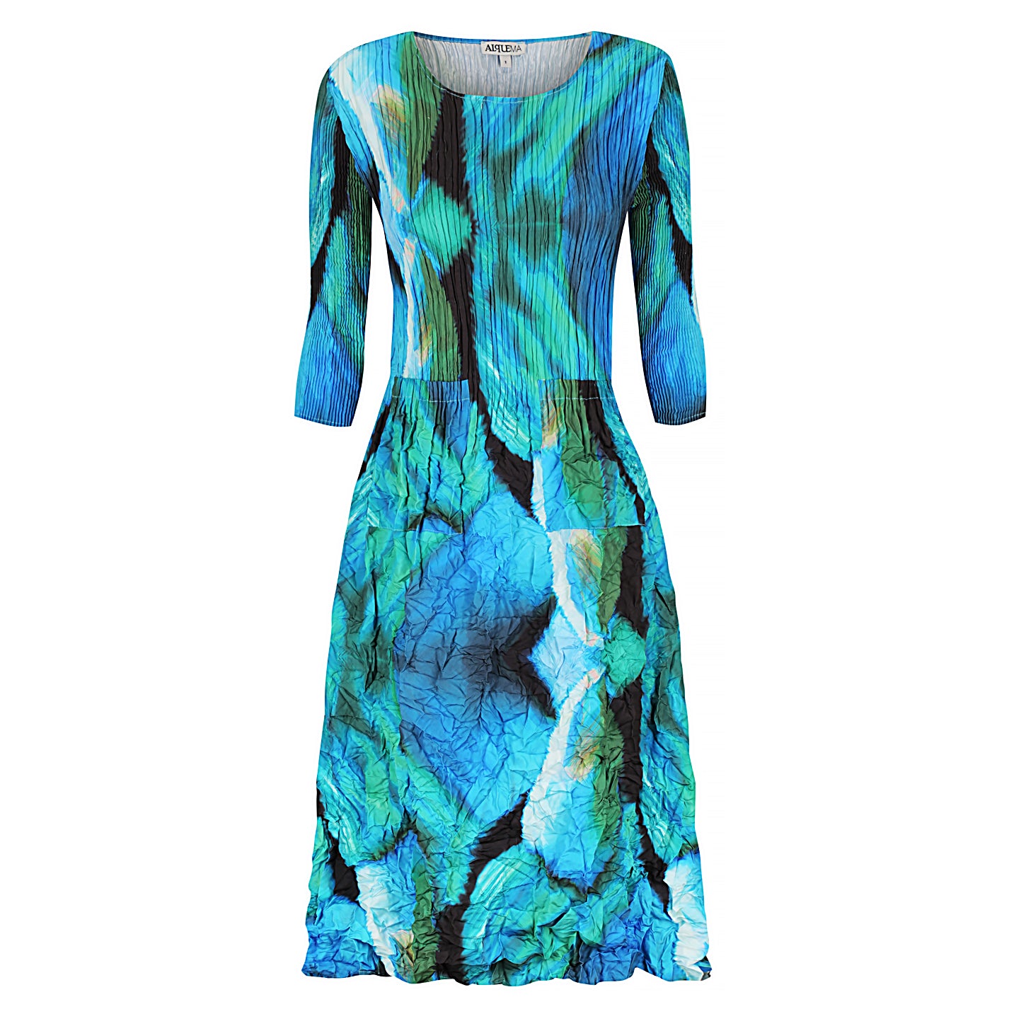 3/4 Sleeve Smash Pocket Dress - Prints | AW24