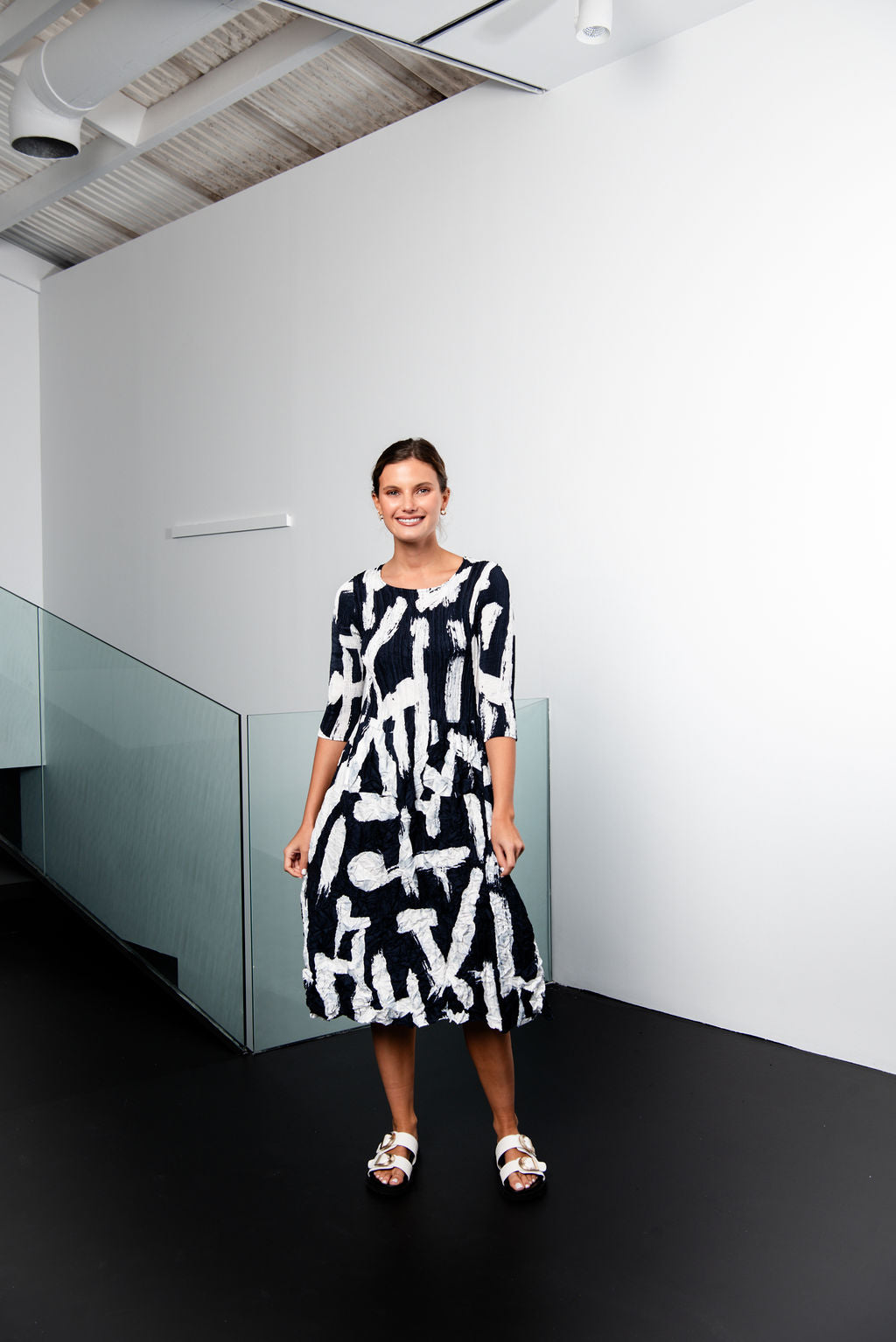 3/4 Sleeve Smash Pocket Dress - Prints | AW24