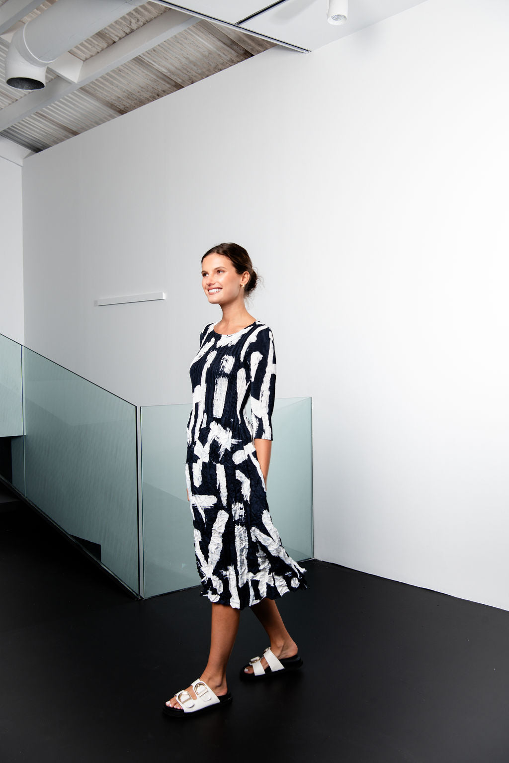 3/4 Sleeve Smash Pocket Dress - Prints | AW24