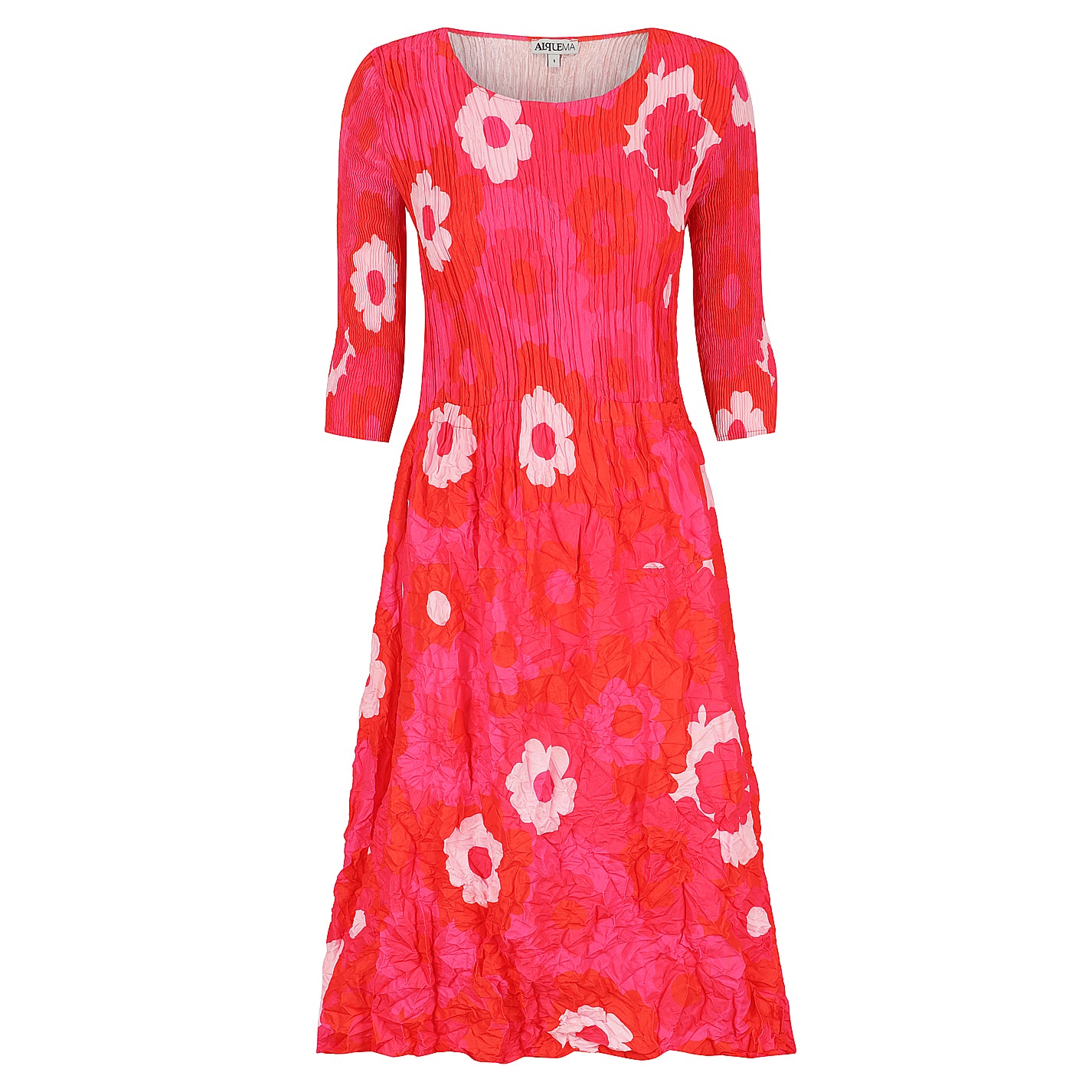 3/4 Sleeve Smash Pocket Dress - Prints | AW24