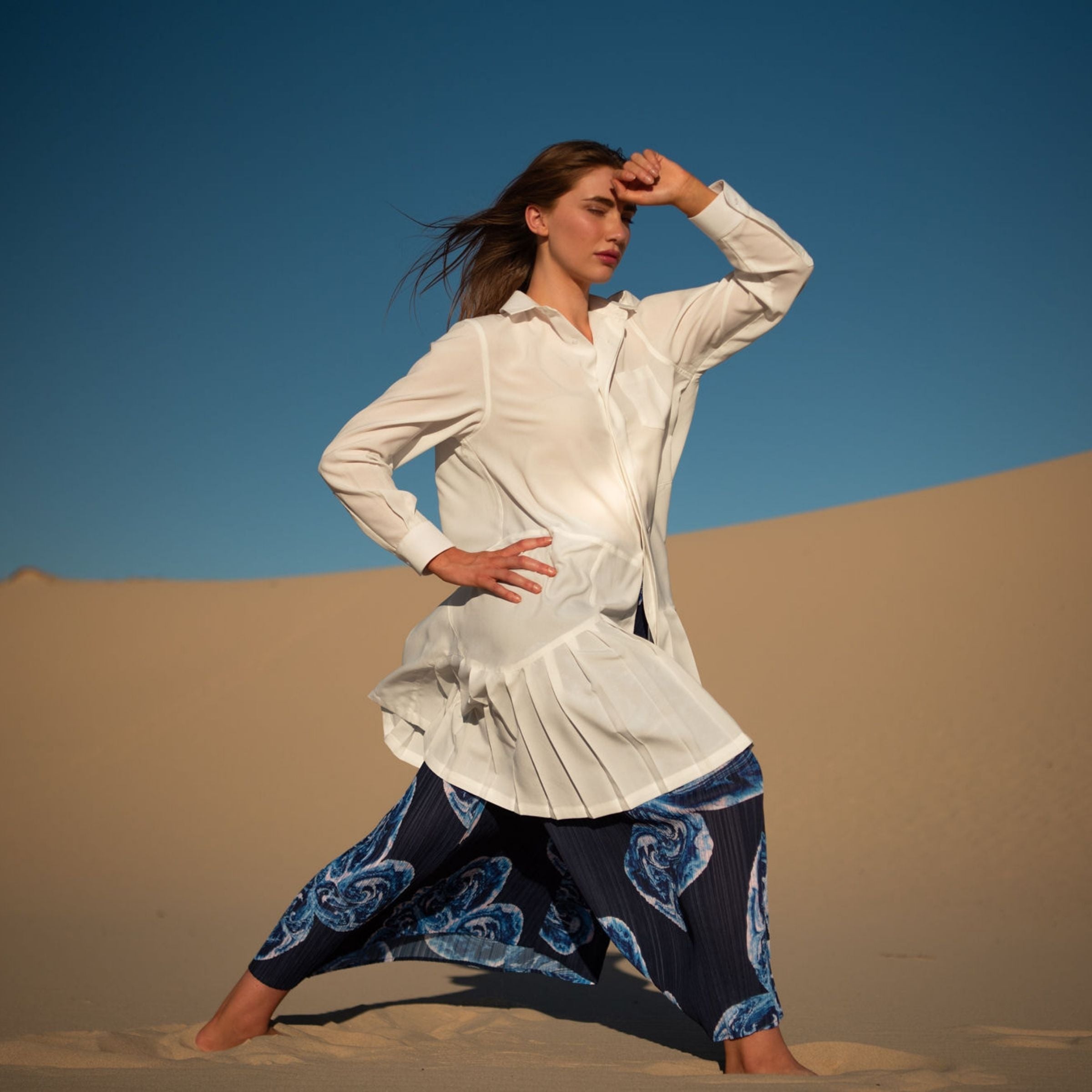 Simply Pleat Swing Pant - Prints