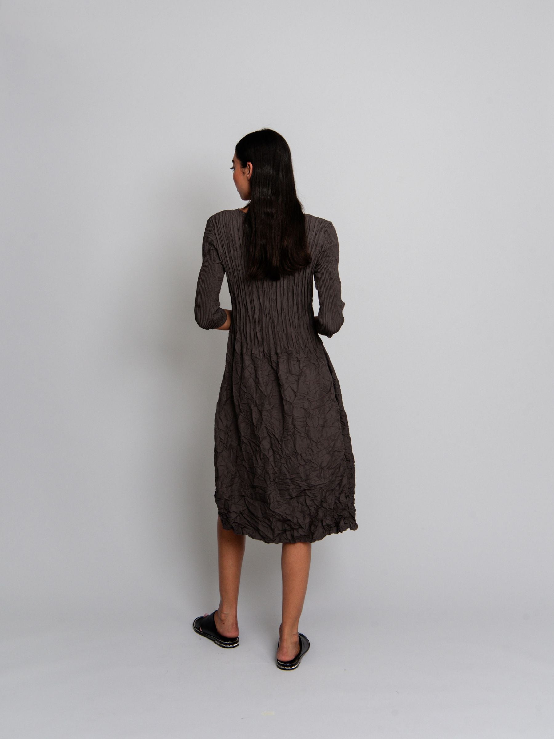 3/4 Sleeve Smash Pocket Dress - Plain Colours | AW26