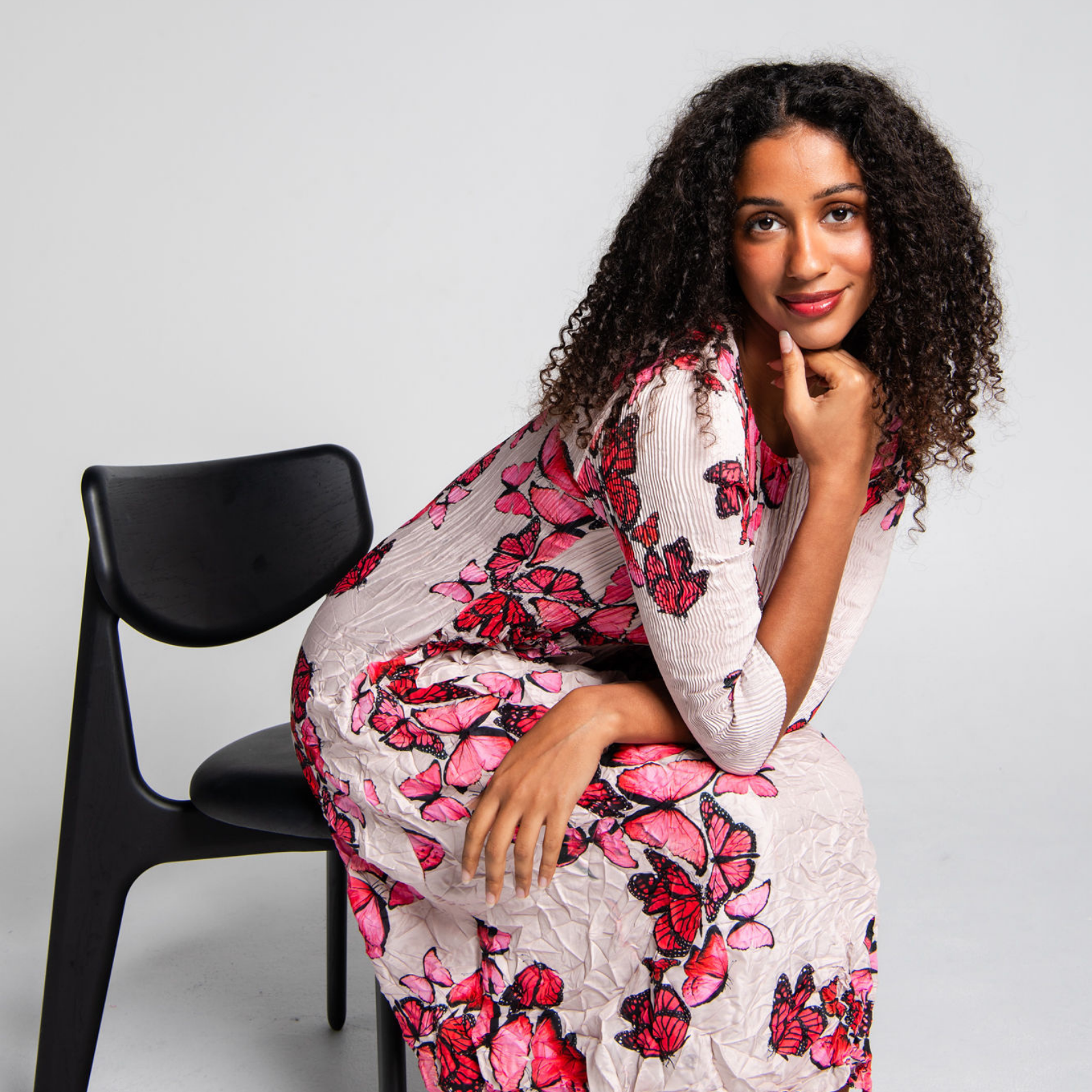3/4 Sleeve Smash Pocket Dress - Prints