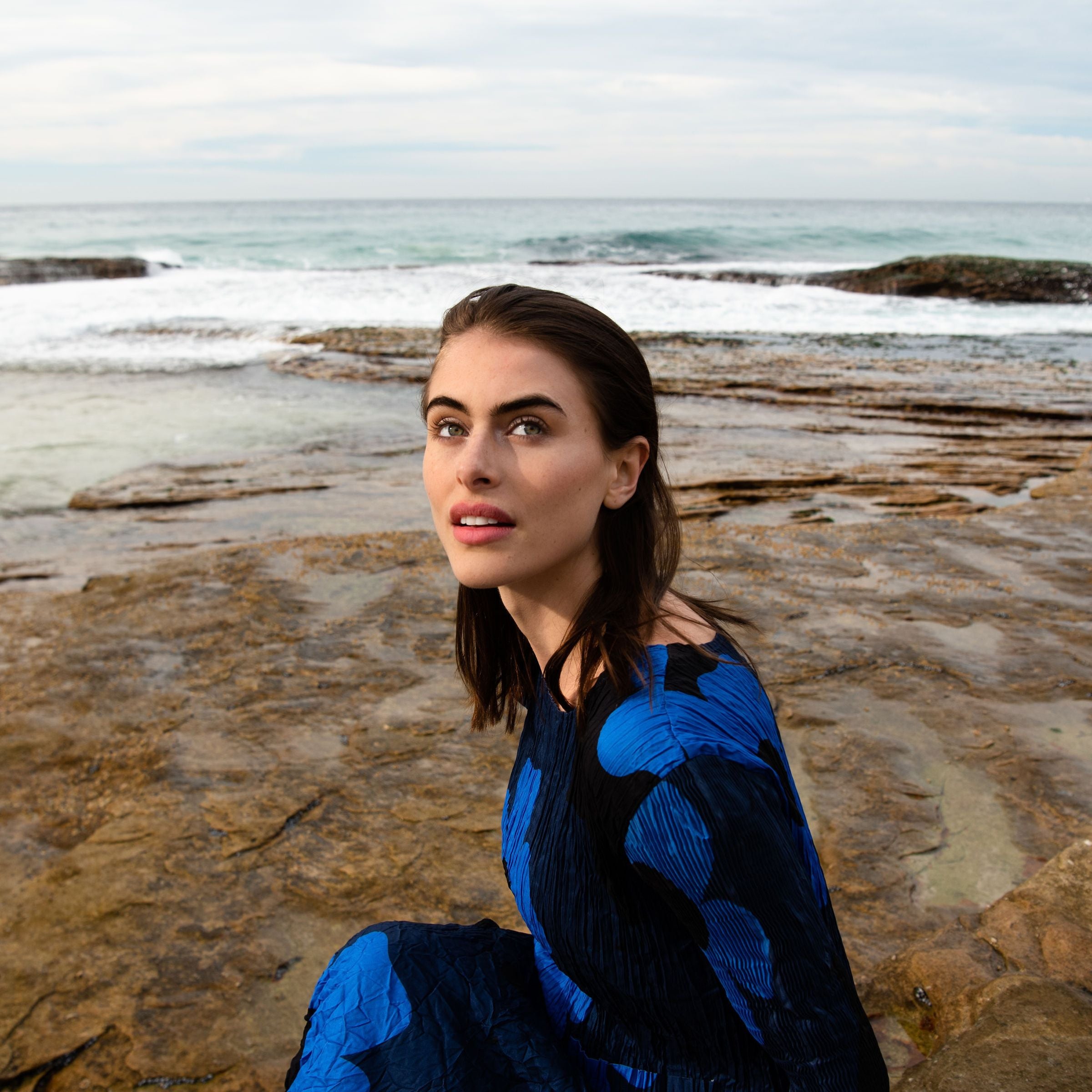 3/4 Sleeve Smash Pocket Dress - Prints