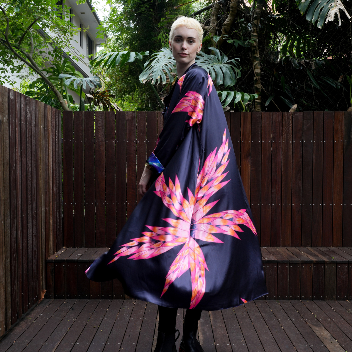 Reversible Satin Coat