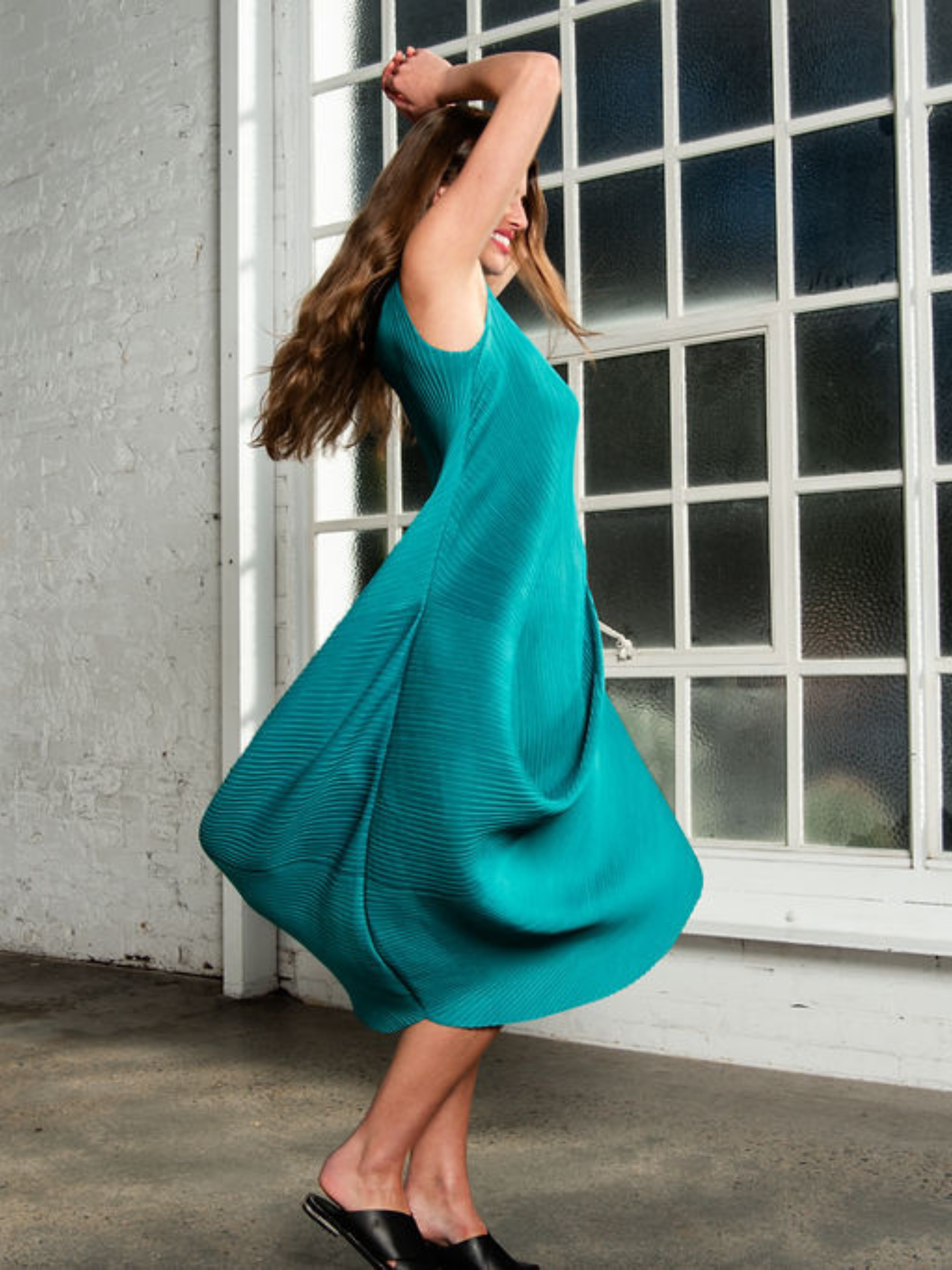 Sleeveless Draper Dress