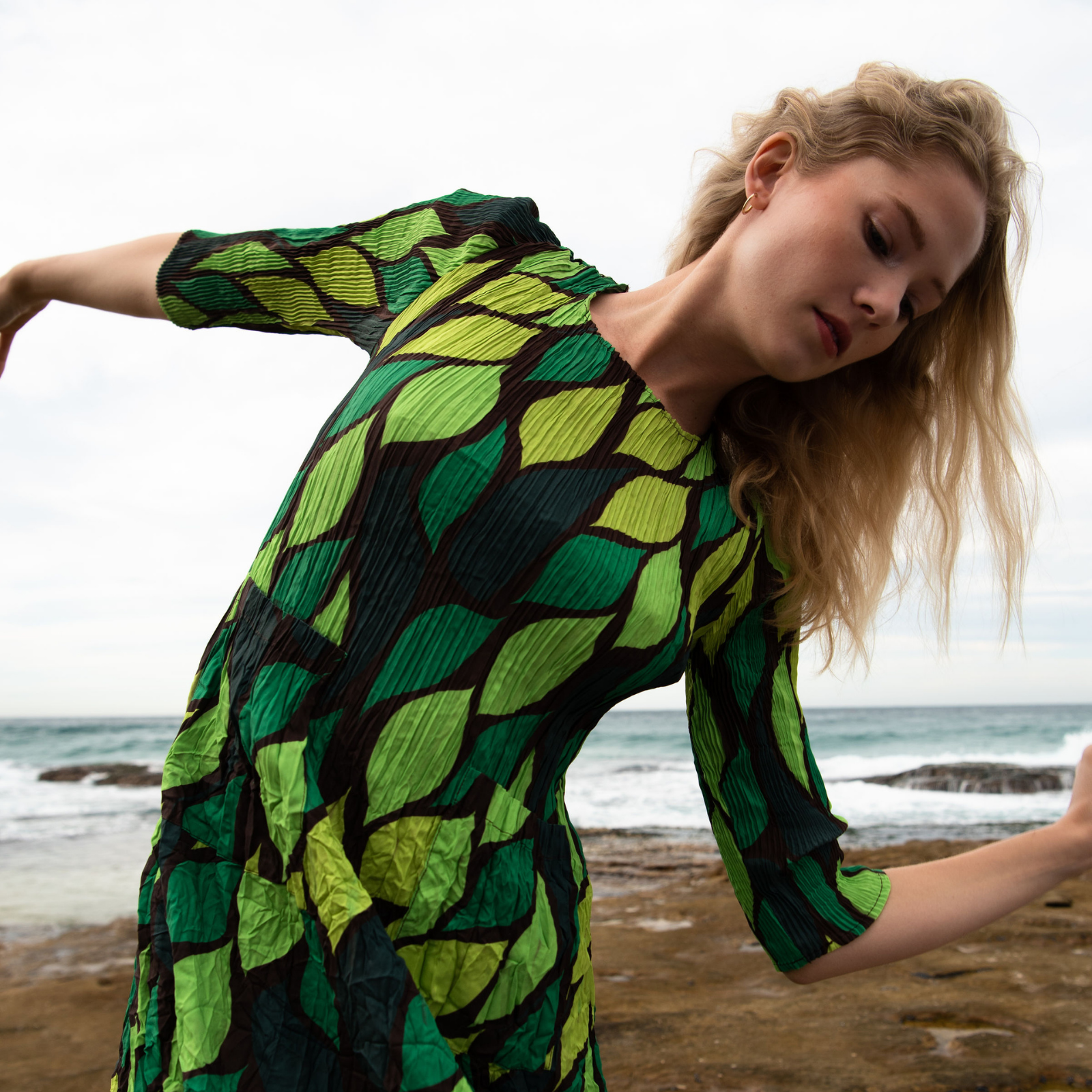 3/4 Sleeve Smash Dress - Prints