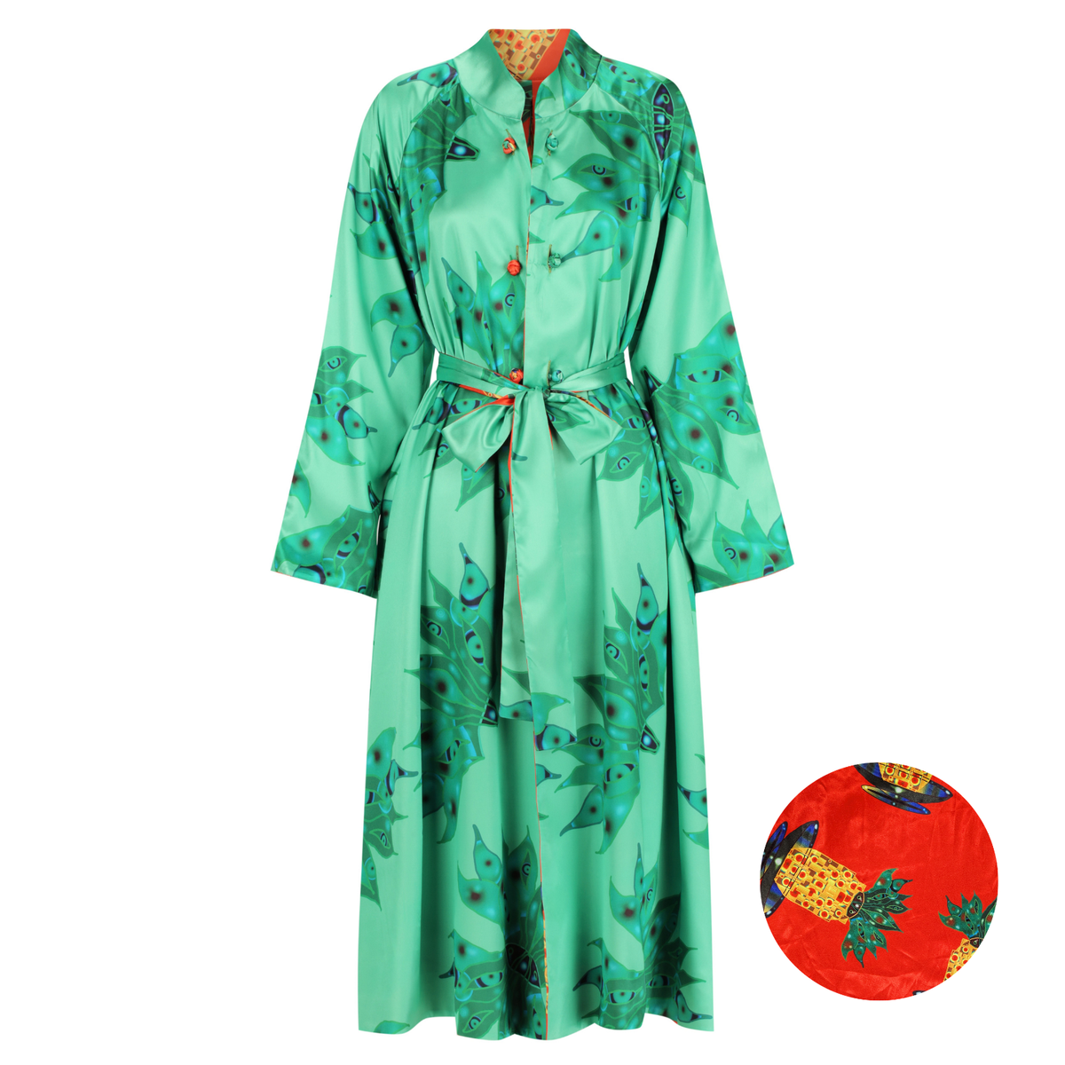 Reversible Satin Coat