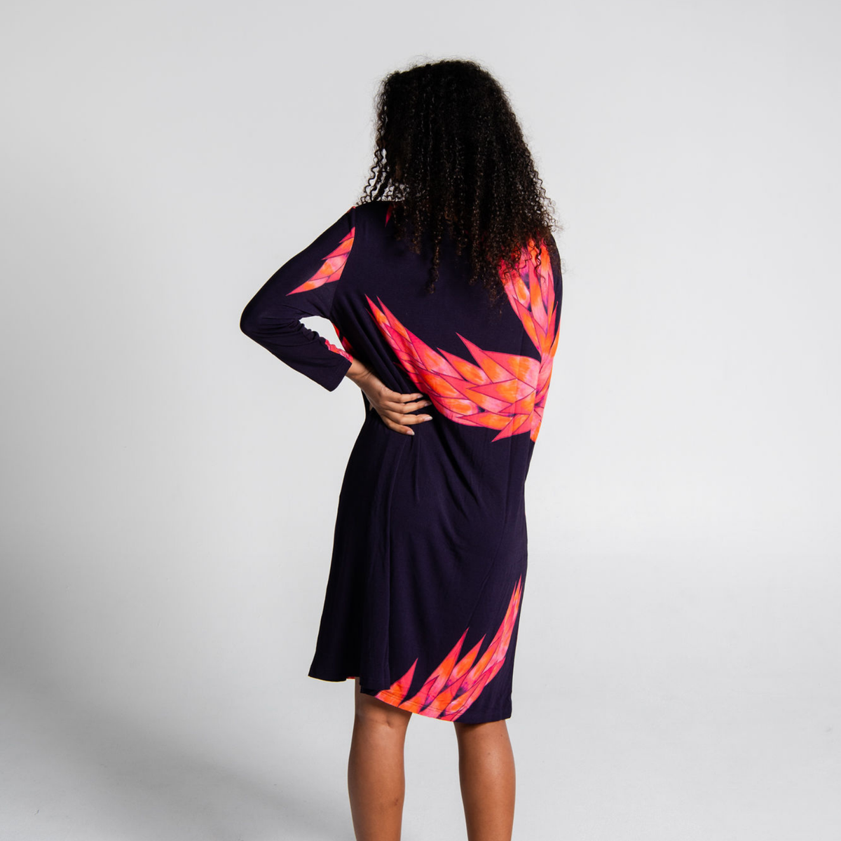 Side Button Bamboo Dress