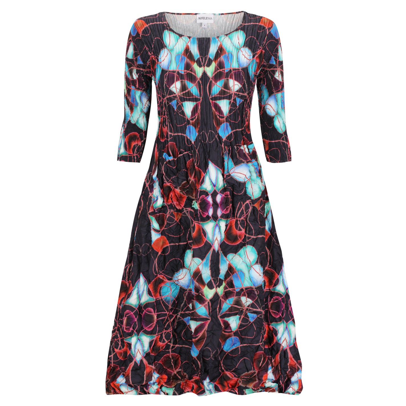 3/4 Sleeve Smash Pocket Dress - Prints | AW26