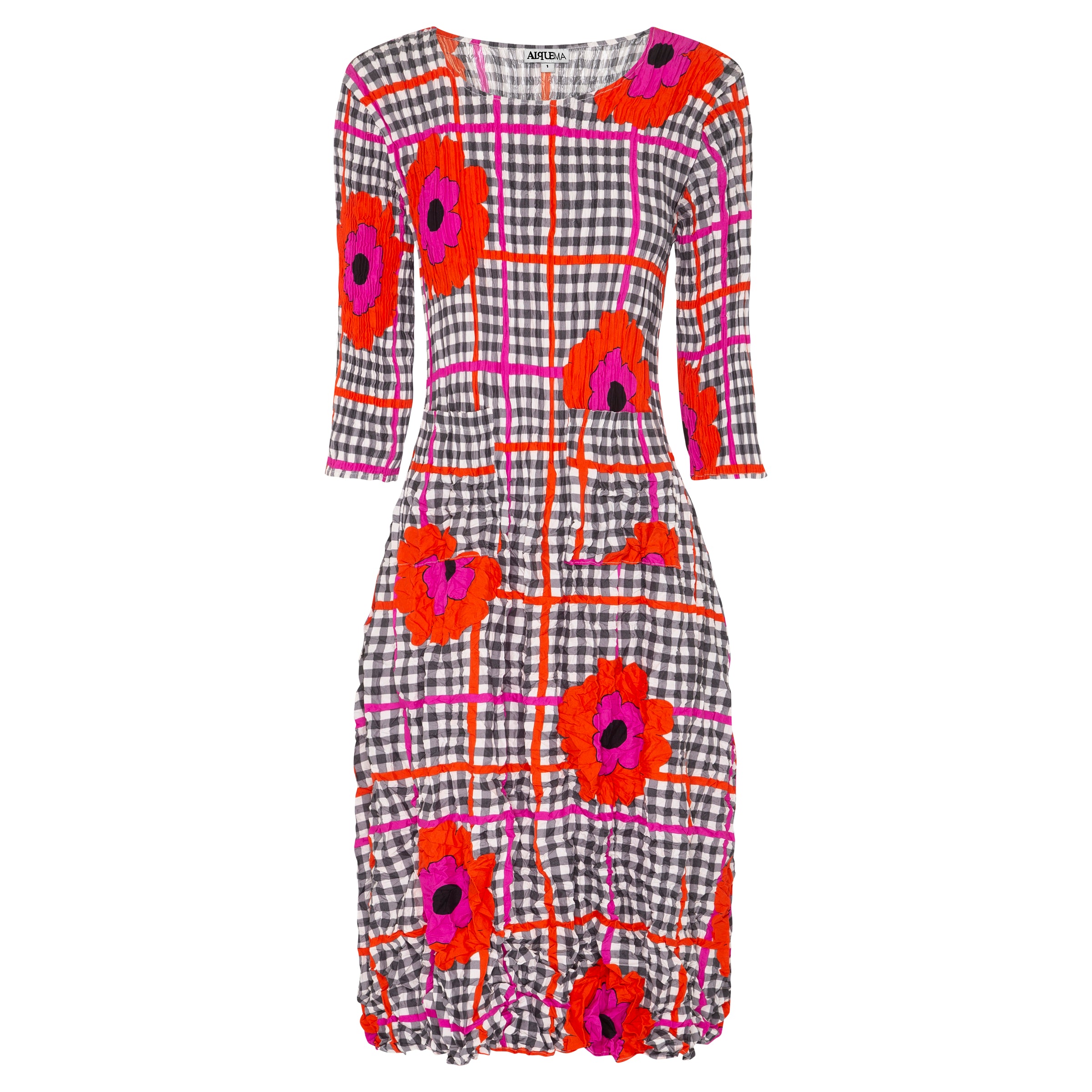 3/4 Sleeve Smash Dress - Prints