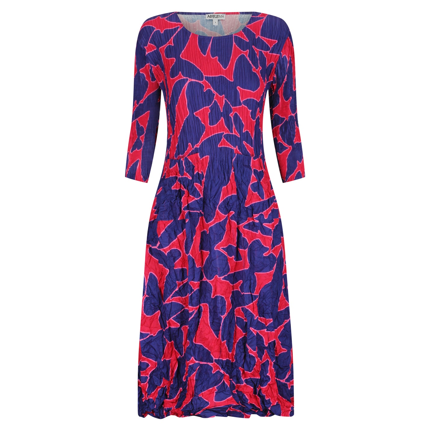 3/4 Sleeve Smash Dress - Prints