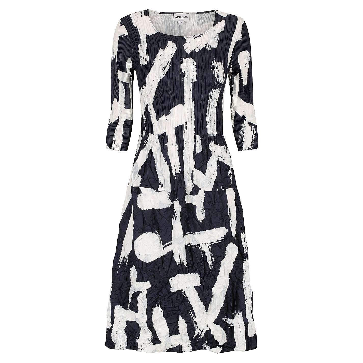 NEW | 3/4 Sleeve Smash Pocket Dress - Prints | Alquema