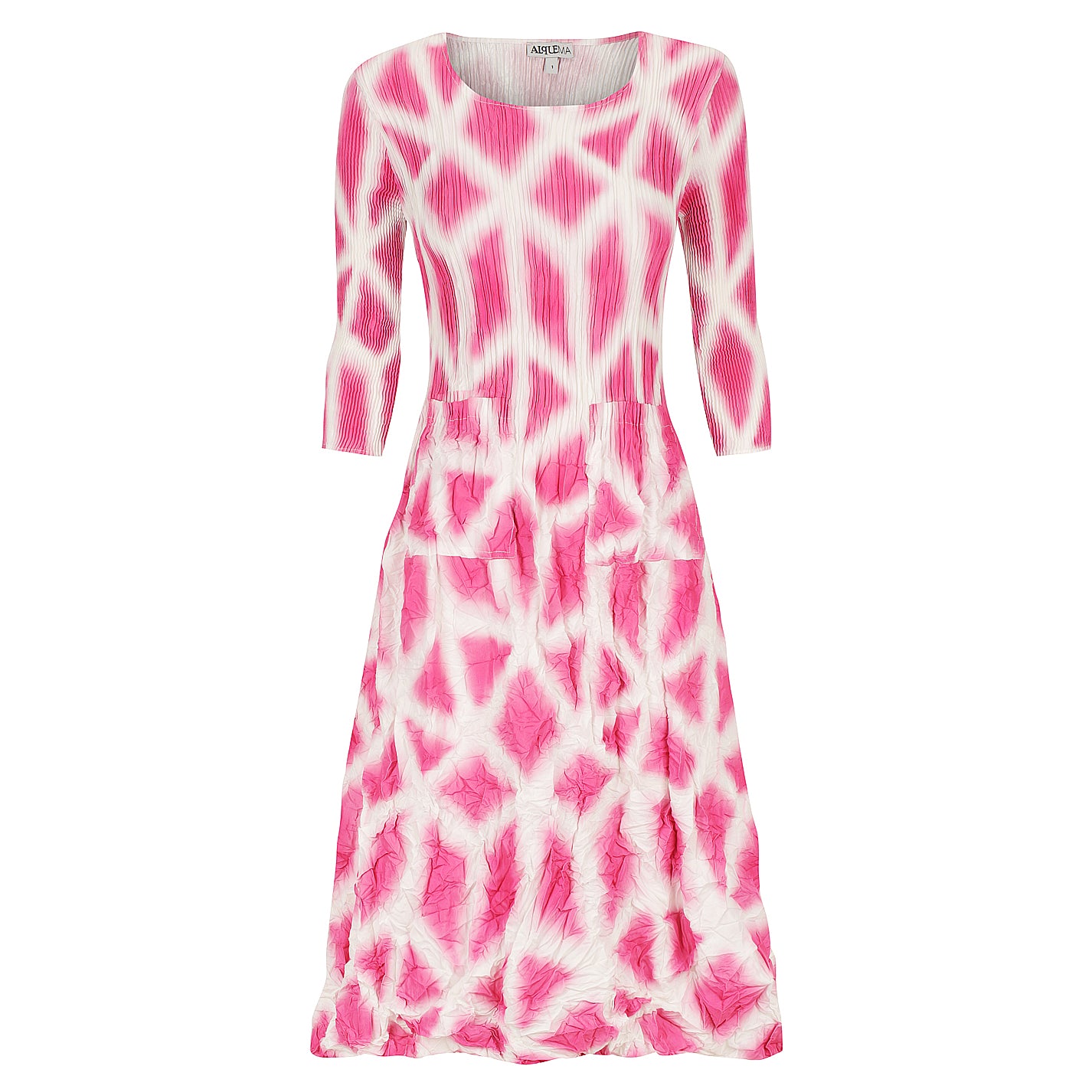 3/4 Sleeve Smash Dress - Prints