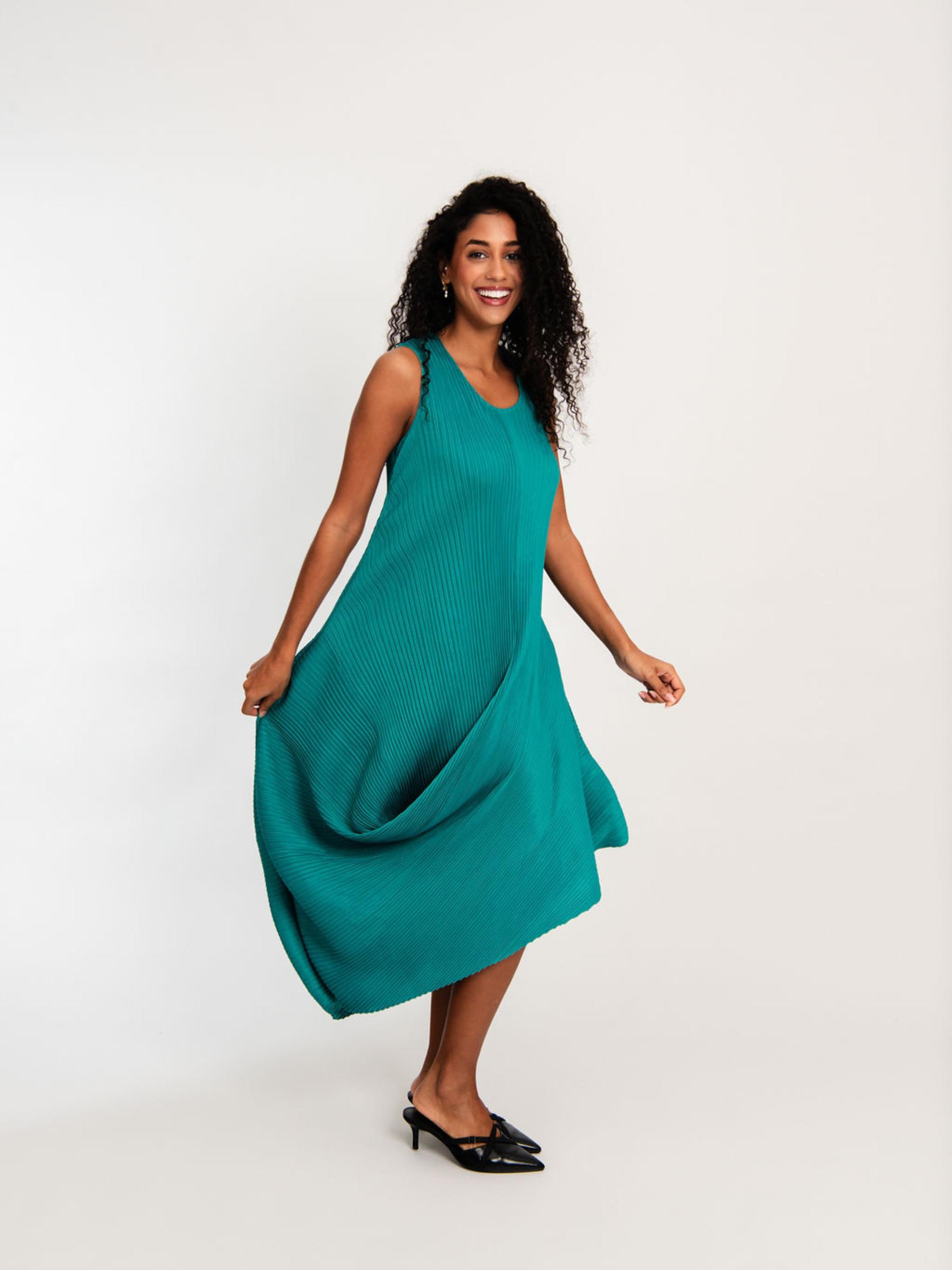Sleeveless Draper Dress