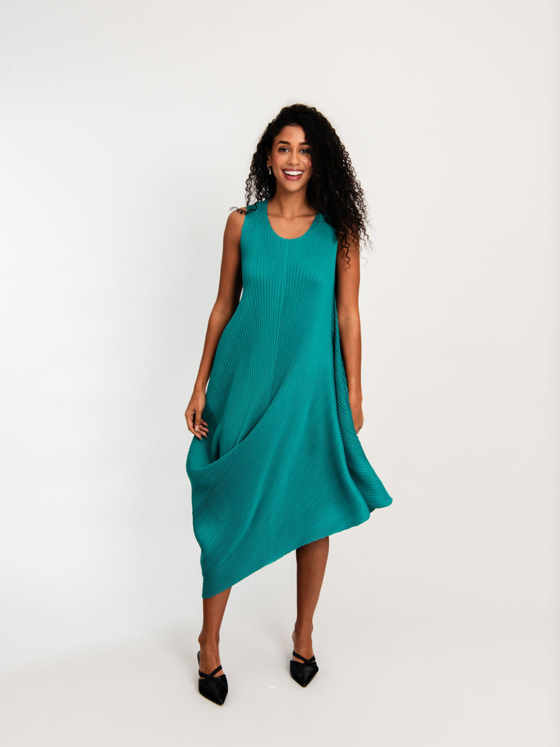 Sleeveless Draper Dress