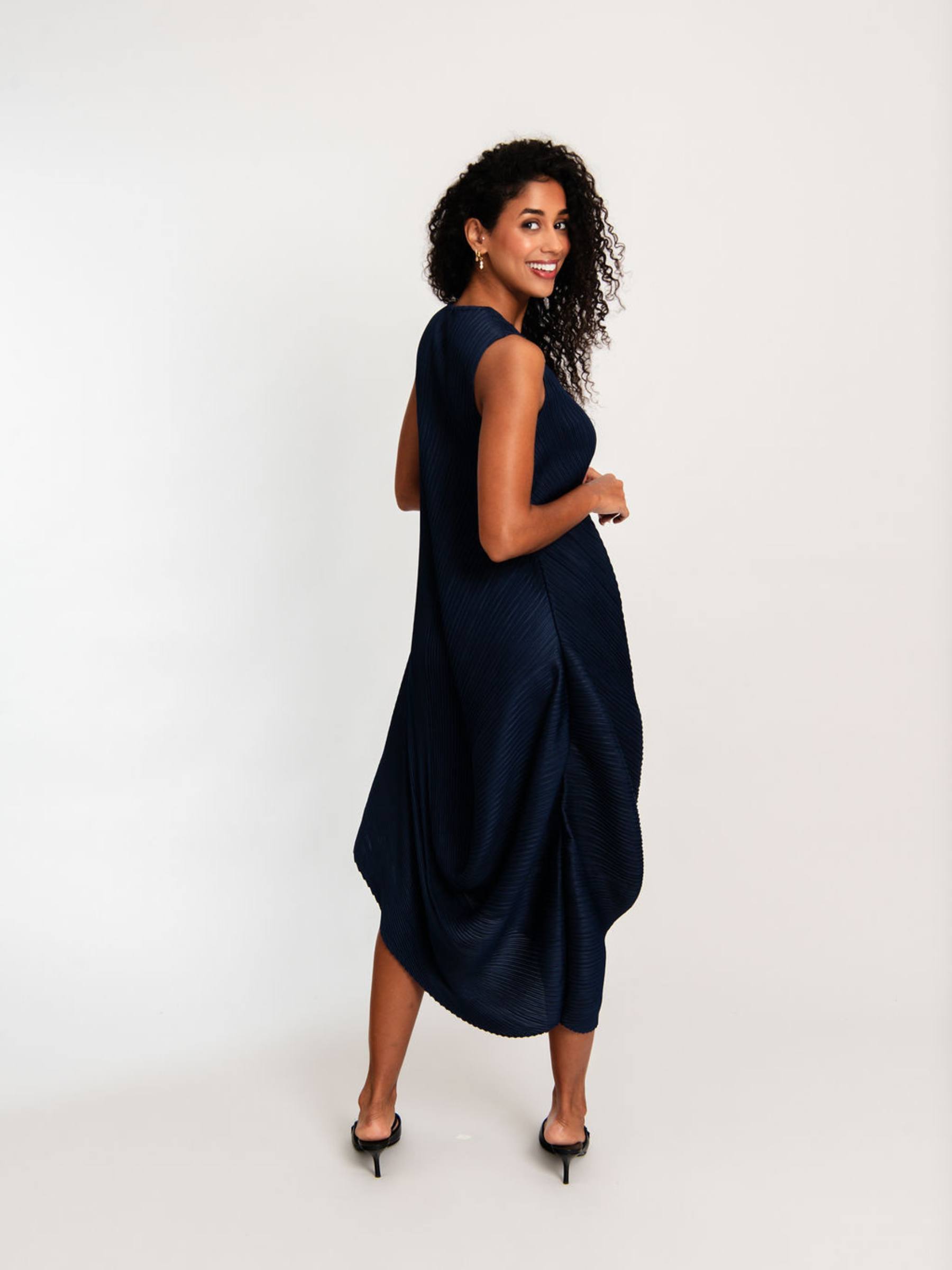 Sleeveless Draper Dress
