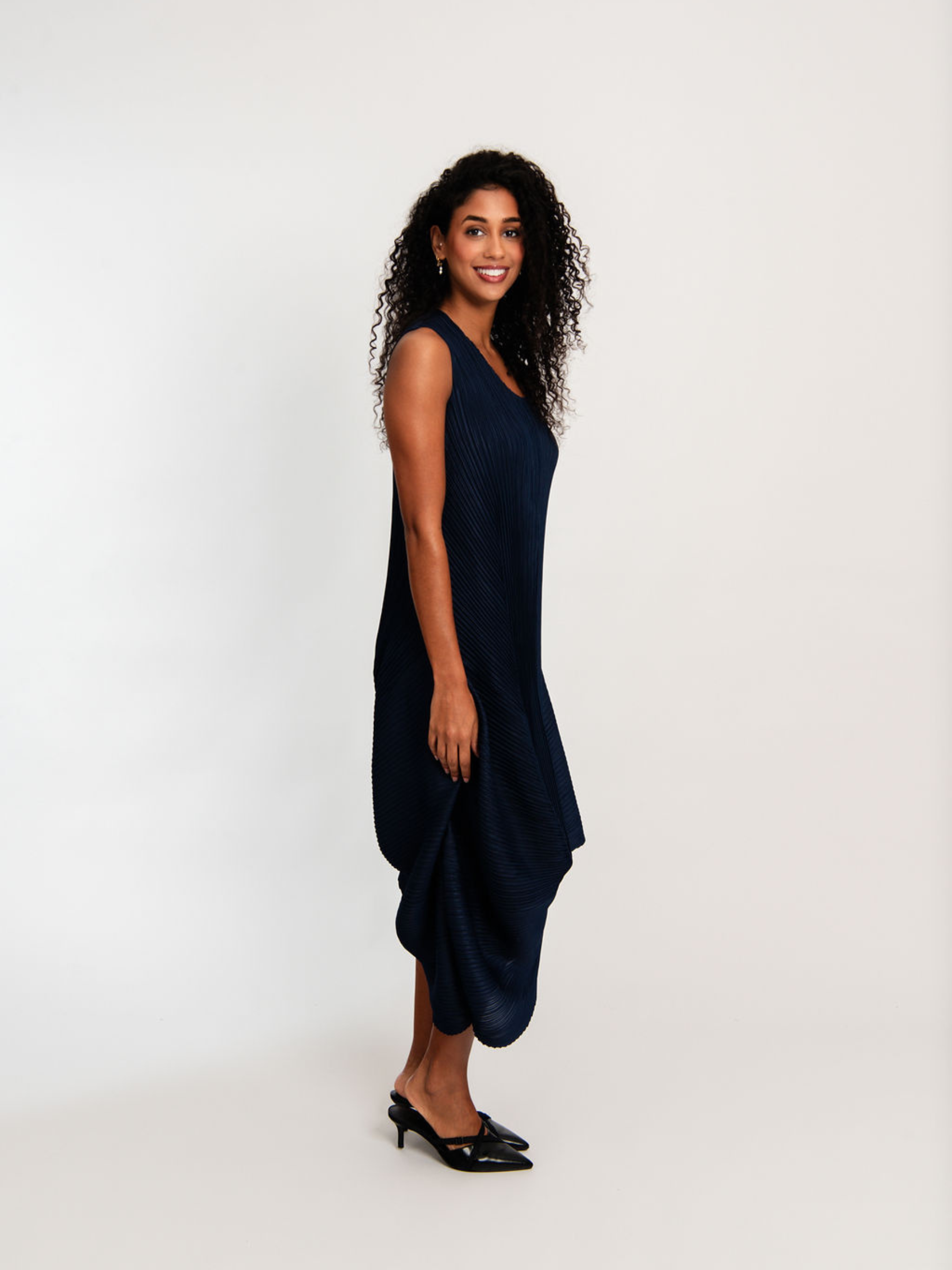 Sleeveless Draper Dress