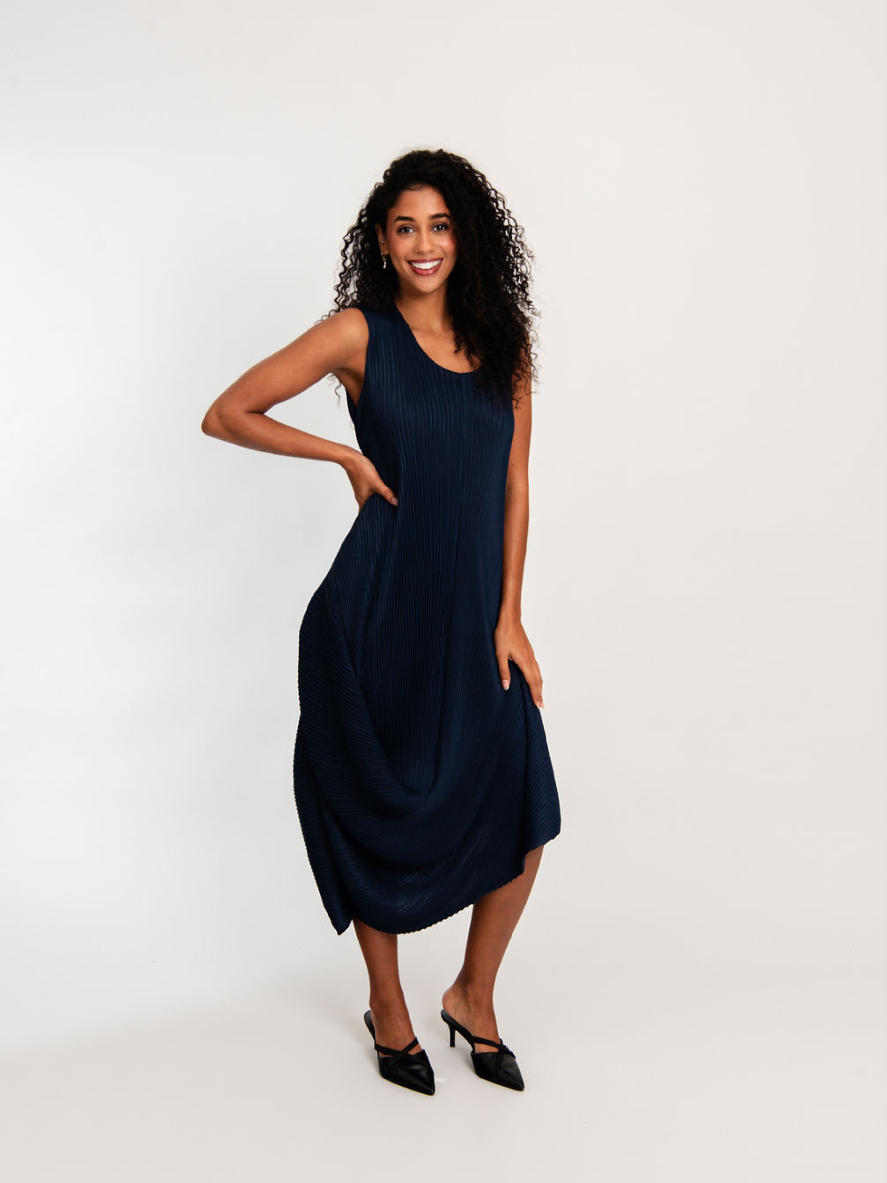 Sleeveless Draper Dress
