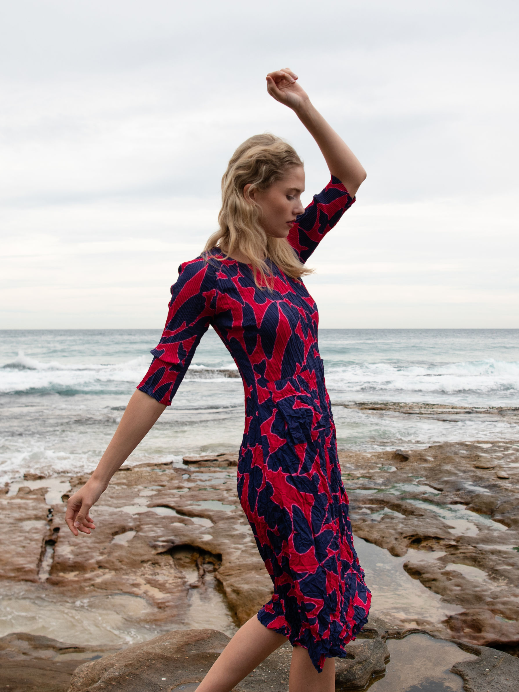 3/4 Sleeve Smash Dress - Prints